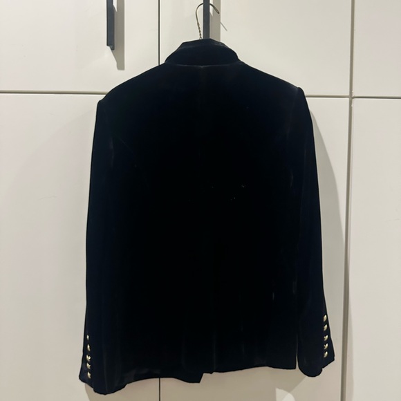 Elie Tahari Double Breasted Velvet Blazer - Picture 5 of 5